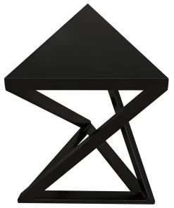 Noir Orpheo Side Table, Black Metal Side & End Tables