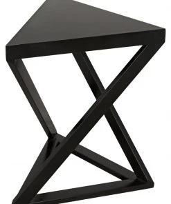 Noir Orpheo Side Table, Black Metal Side & End Tables