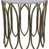 Side & End Tables Noir Nola Side Table, Metal W/Brass Finish 2 Side & End Tables Noir Nola Side Table, Metal W/Brass Finish