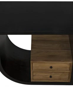 Side & End Tables Noir Burton Side Table, Left, Hand Rubbed Black And Teak 14 Side & End Tables Noir Burton Side Table, Left, Hand Rubbed Black And Teak