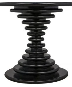 Side & End Tables Noir Scheiben Side Table, Hand Rubbed Black