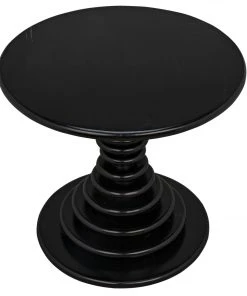 Side & End Tables Noir Scheiben Side Table, Hand Rubbed Black