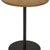 Side & End Tables Noir Ford Tall Side Table, Gold Teak With Metal Base