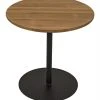 Noir Ford Small Side Table, Gold Teak With Metal Base Side & End Tables