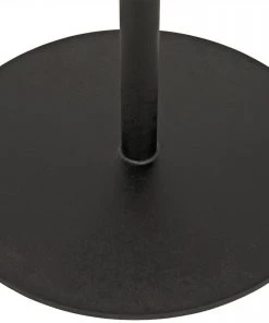 Noir Ford Small Side Table, Gold Teak With Metal Base Side & End Tables