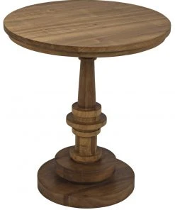 Side & End Tables Noir Comodo Side Table, Gold Teak