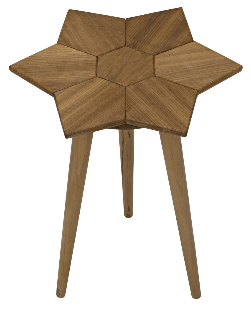 Noir Petal Side Table, Gold Teak 5 Noir Petal Side Table, Gold Teak