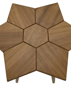 Noir Petal Side Table, Gold Teak 9 Noir Petal Side Table, Gold Teak