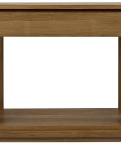 Noir SL11 Side Table, Gold Teak