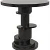 Noir Hugo Side Table, Hand Rubbed Black