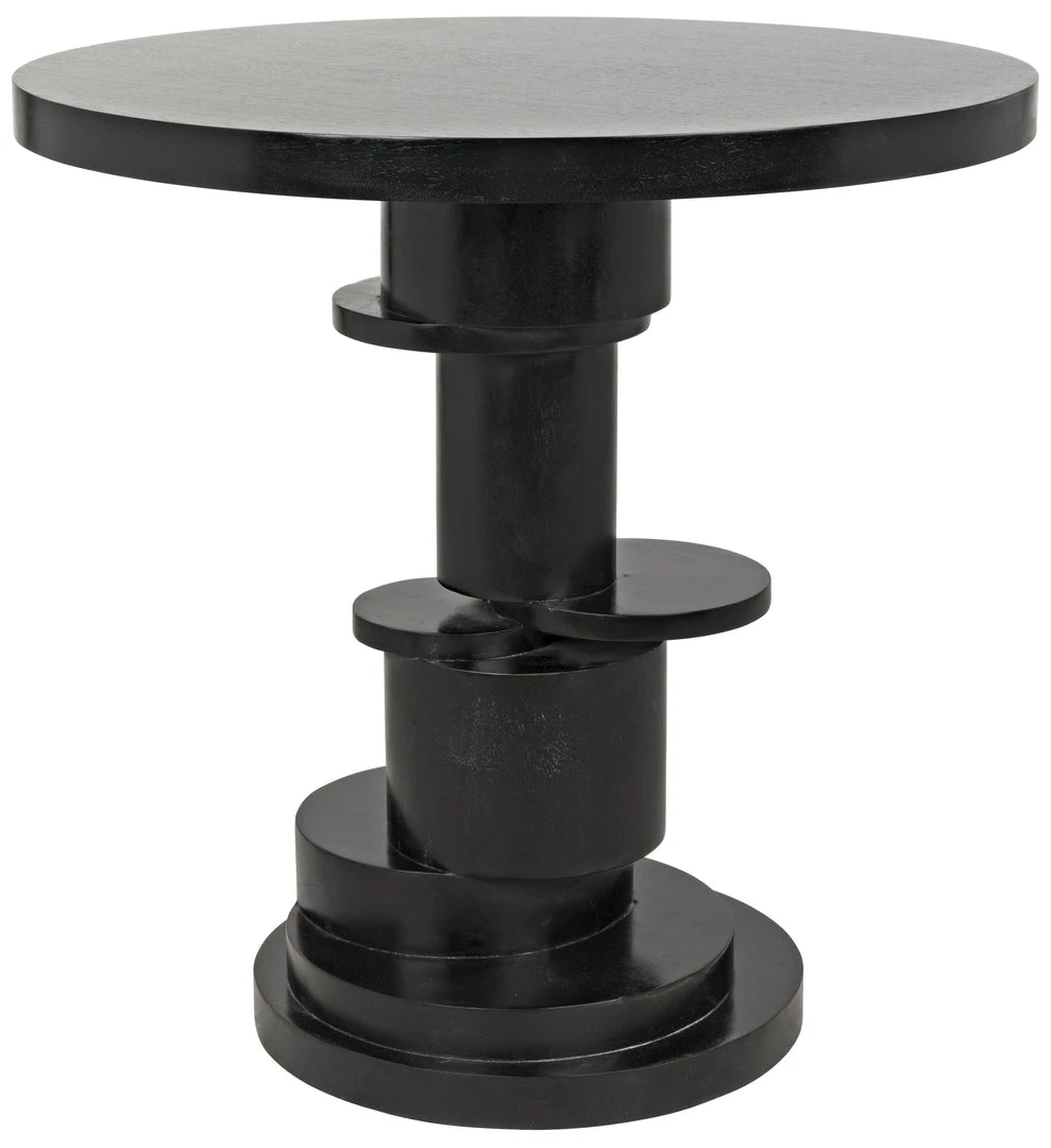 Noir Hugo Side Table, Hand Rubbed Black 3 Noir Hugo Side Table, Hand Rubbed Black