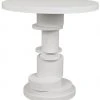 Side & End Tables Noir Hugo Side Table, Solid White