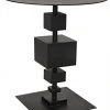 Side & End Tables Noir Gropius Side Table, Black Metal 2 Side & End Tables Noir Gropius Side Table, Black Metal