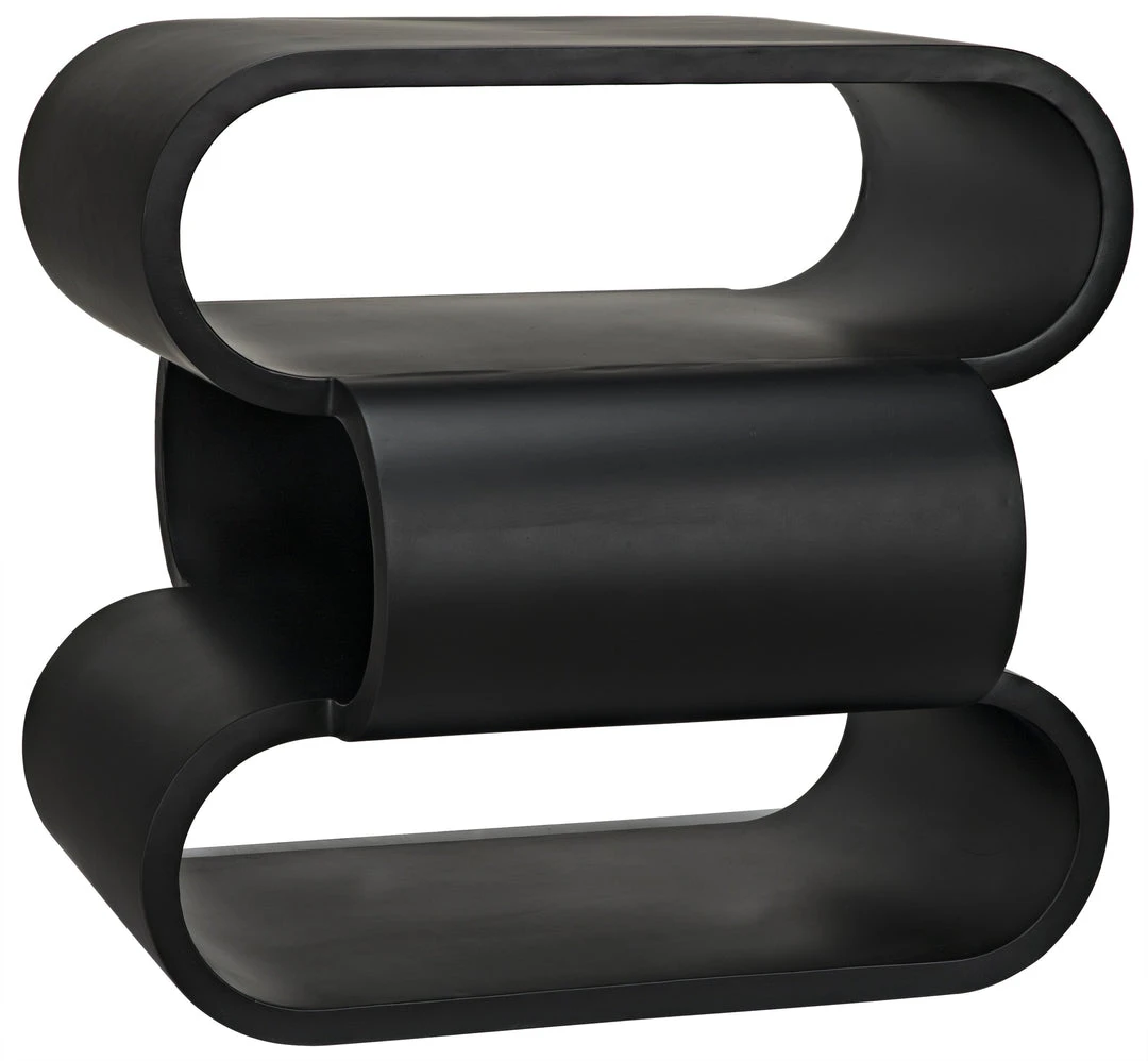 Noir Nada Side Table, Black Metal 3 Noir Nada Side Table, Black Metal
