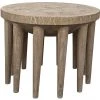 Noir Namaste Side Table, Distressed Mindi 2 Noir Namaste Side Table, Distressed Mindi