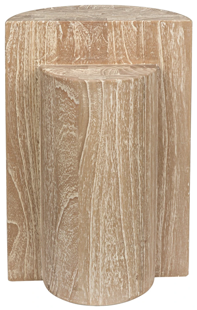 Noir Half+Half Side Table, Distressed Mindi 3 Noir Half+Half Side Table, Distressed Mindi