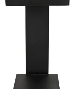 Noir Ledge All Metal Side Table, Black Metal Side & End Tables