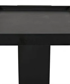 Noir Ledge All Metal Side Table, Black Metal Side & End Tables