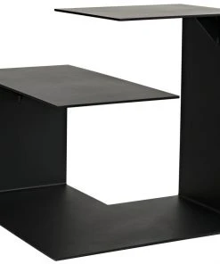 Noir Solo Side Table, Black Metal Side & End Tables