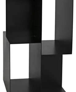 Noir Memento Side Table, Black Metal Side & End Tables