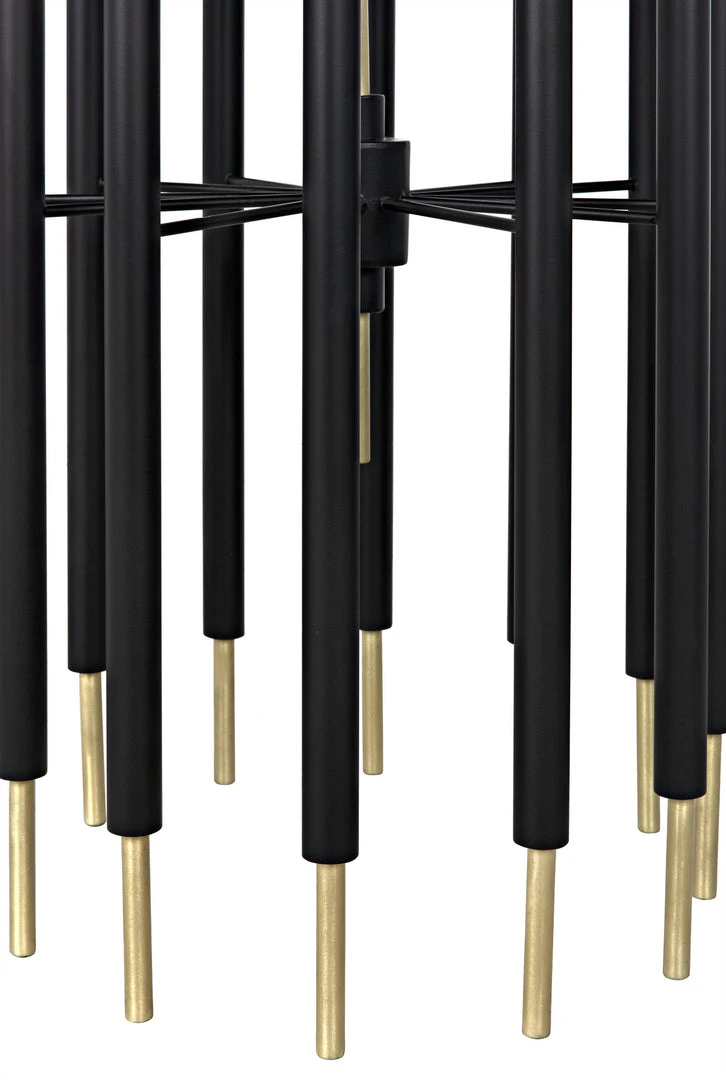 Noir Barcini Side Table, Black Metal With Stone Top Side & End Tables 10 Noir Barcini Side Table, Black Metal With Stone Top Side & End Tables