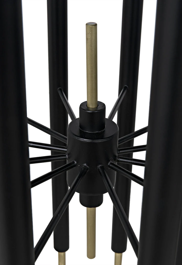 Noir Barcini Side Table, Black Metal With Stone Top Side & End Tables 11 Noir Barcini Side Table, Black Metal With Stone Top Side & End Tables