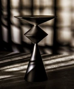 Side & End Tables Noir Zasa Side Table, Black Metal