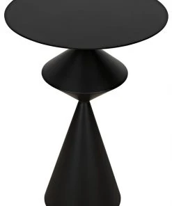 Side & End Tables Noir Zasa Side Table, Black Metal