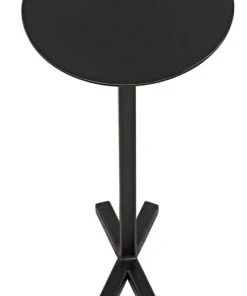 Side & End Tables Noir Golem Side Table, Black Metal 15 Side & End Tables Noir Golem Side Table, Black Metal