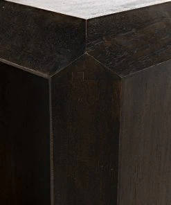 Noir Theodora Side Table, Ebony Walnut