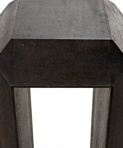 Noir Theodora Side Table, Ebony Walnut