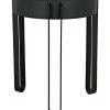 Side & End Tables Noir Marcellus Side Table, Black Metal