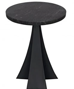 Side & End Tables Noir Hortensia Side Table, Black Metal