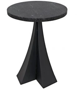 Side & End Tables Noir Hortensia Side Table, Black Metal