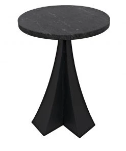 Side & End Tables Noir Hortensia Side Table, Black Metal