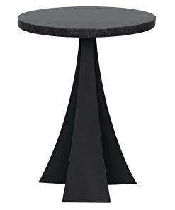 Side & End Tables Noir Hortensia Side Table, Black Metal