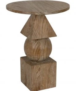 Noir Adamo Side Table, Distressed Mindi Side & End Tables