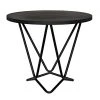 Noir Belem Side Table, Black Steel Side & End Tables