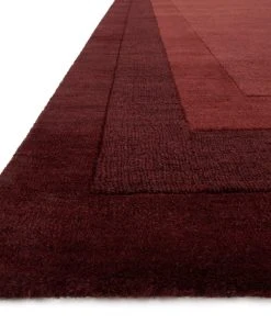 Solid Rugs Loloi Hamilton Hand Loomed Red Rug