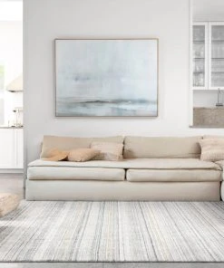 Loloi Haven Hand Loomed Silver / Blue Rug