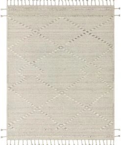 Loloi Iman Hand Knotted Ivory / Lt. Grey Rug RUGS