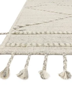 Loloi Iman Hand Knotted Ivory / Lt. Grey Rug RUGS