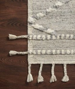 Loloi Iman Hand Knotted Ivory / Lt. Grey Rug RUGS