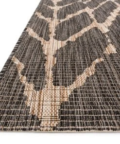 Loloi Isle Power Loomed Charcoal / Mocha Rug Indoor/Outdoor Rugs