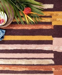 Justina Blakeney X Loloi Jamila Hooked Spice / Bordeaux Rug