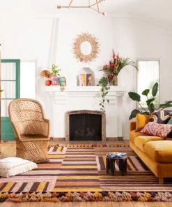 Justina Blakeney X Loloi Jamila Hooked Spice / Bordeaux Rug