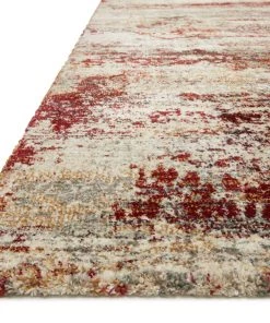 Loloi Jasmine Power Loomed Dove / Rust Rug RUGS