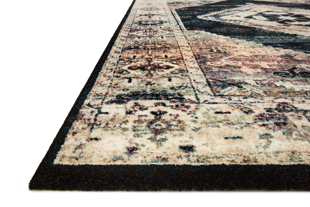 Loloi Jasmine Power Loomed Ink / Multi Rug RUGS 7 Loloi Jasmine Power Loomed Ink / Multi Rug RUGS