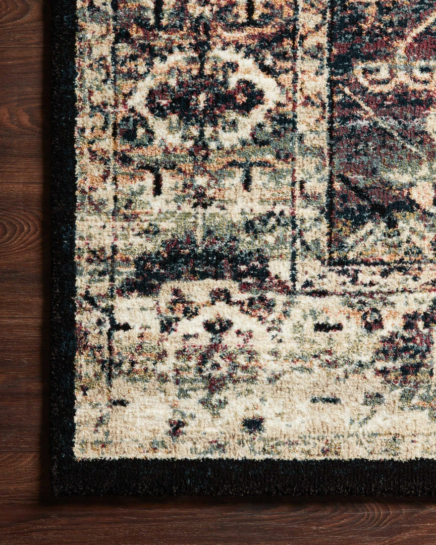 Loloi Jasmine Power Loomed Ink / Multi Rug RUGS 8 Loloi Jasmine Power Loomed Ink / Multi Rug RUGS