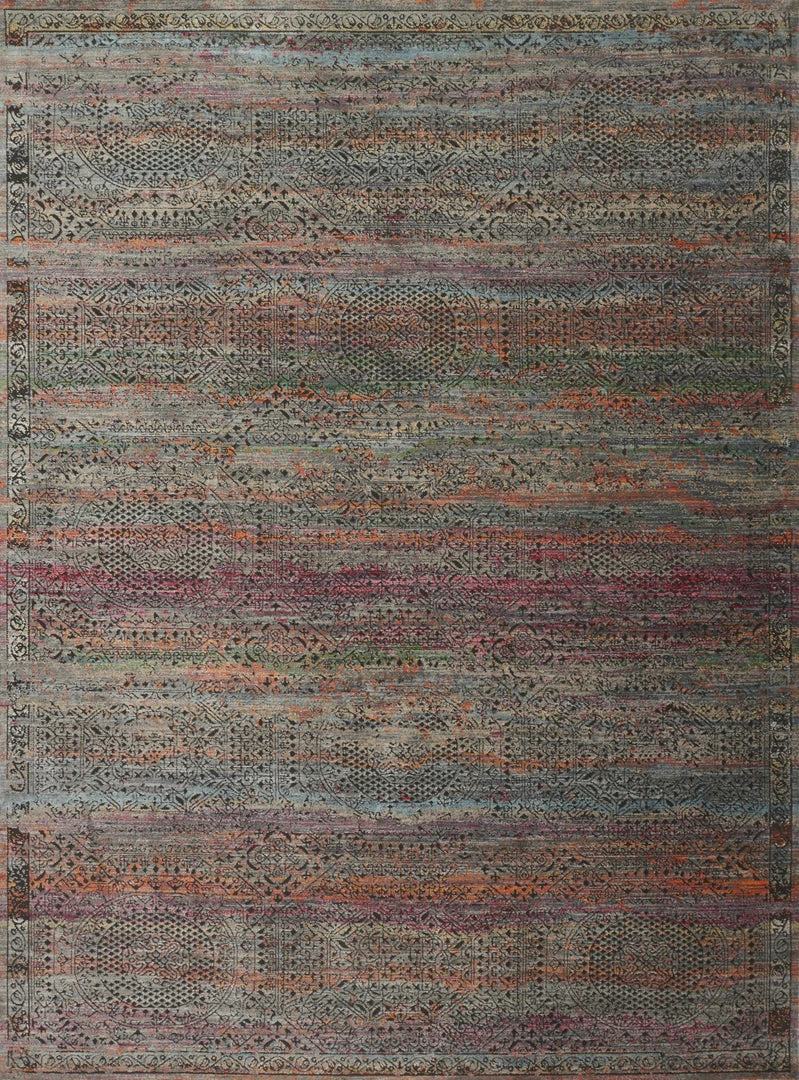 Loloi Javari Power Loomed Charcoal / Sunset Rug 3 Loloi Javari Power Loomed Charcoal / Sunset Rug